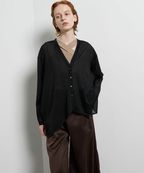 LANVIN en Bleu / ランバン オン ブルー カットソー | シアートリコットフレアカーデ | 詳細20