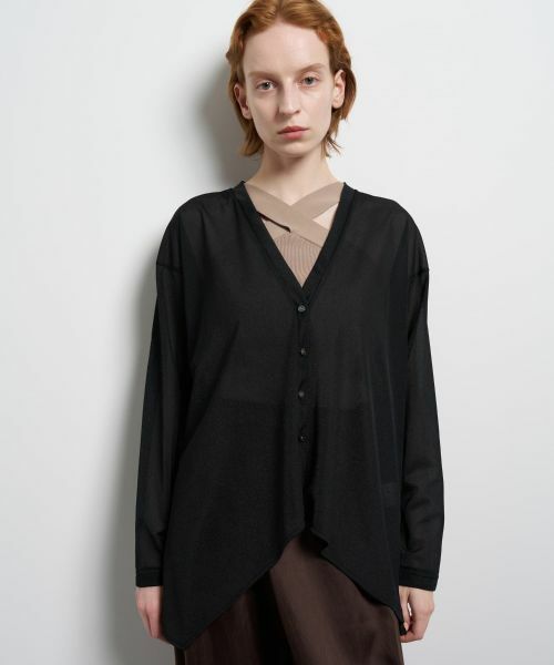 LANVIN en Bleu / ランバン オン ブルー カットソー | シアートリコットフレアカーデ | 詳細23