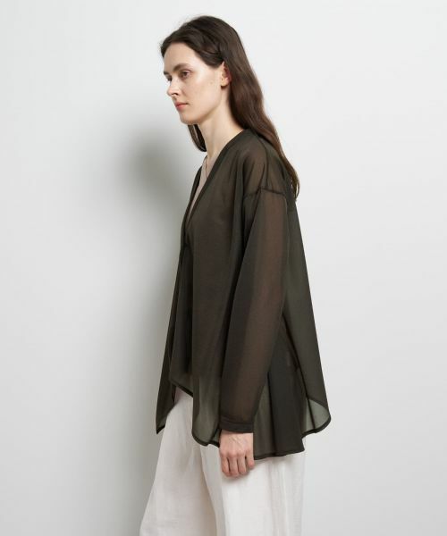 LANVIN en Bleu / ランバン オン ブルー カットソー | シアートリコットフレアカーデ | 詳細5