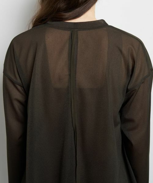 LANVIN en Bleu / ランバン オン ブルー カットソー | シアートリコットフレアカーデ | 詳細9