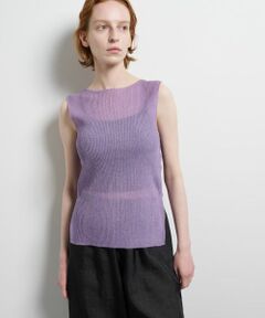 LANVIN en Bleu / ランバン オン ブルー ニット・セーター | シアーリブボートネックニット