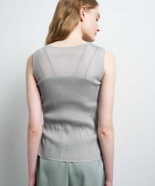 LANVIN en Bleu / ランバン オン ブルー ニット・セーター | シアーリブボートネックニット | 詳細14