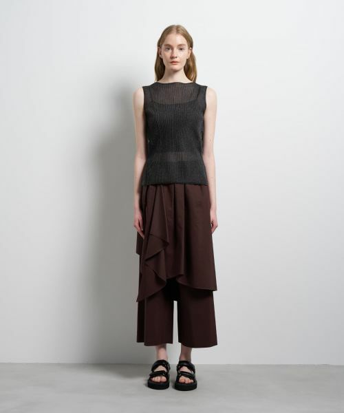 LANVIN en Bleu / ランバン オン ブルー ニット・セーター | シアーリブボートネックニット | 詳細16