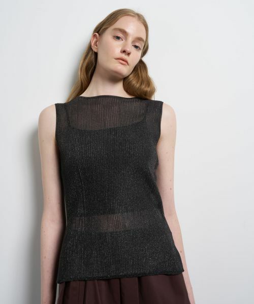 LANVIN en Bleu / ランバン オン ブルー ニット・セーター | シアーリブボートネックニット | 詳細19