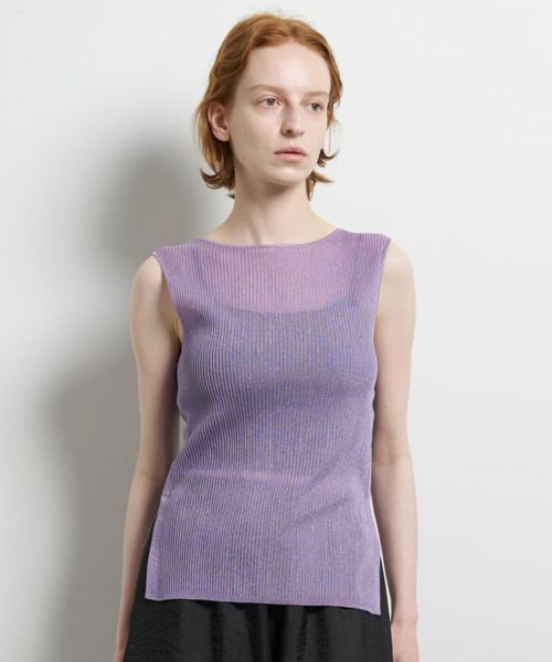 LANVIN en Bleu / ランバン オン ブルー ニット・セーター | シアーリブボートネックニット | 詳細4