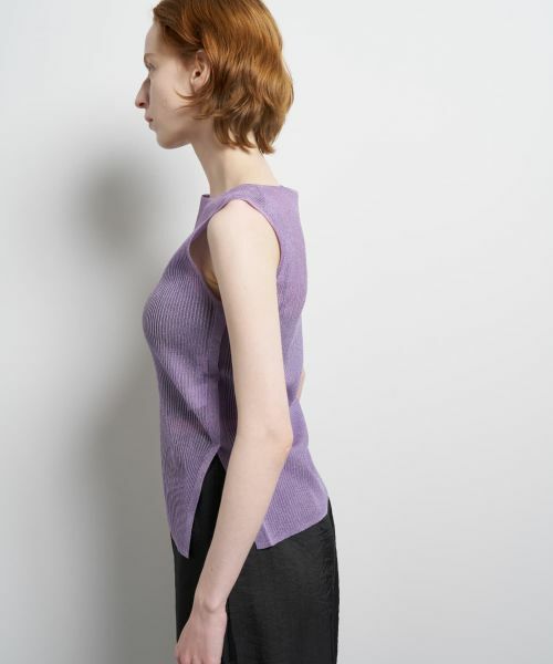 LANVIN en Bleu / ランバン オン ブルー ニット・セーター | シアーリブボートネックニット | 詳細5