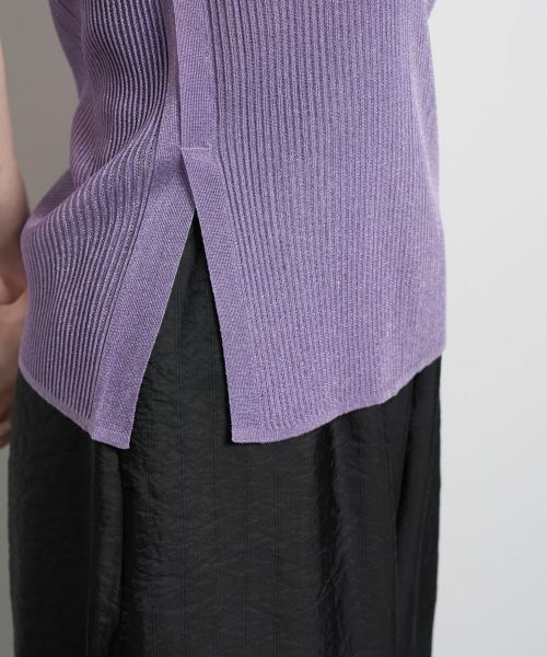 LANVIN en Bleu / ランバン オン ブルー ニット・セーター | シアーリブボートネックニット | 詳細8