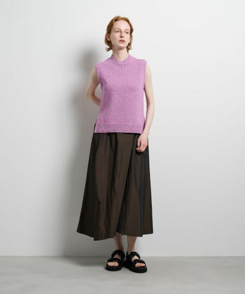 LANVIN en Bleu / ランバン オン ブルー ニット・セーター | メランジノースリーブニット | 詳細1