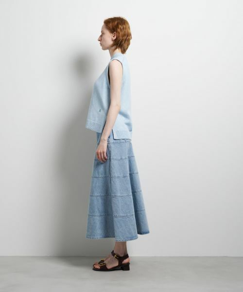 LANVIN en Bleu / ランバン オン ブルー ニット・セーター | メランジノースリーブニット | 詳細10