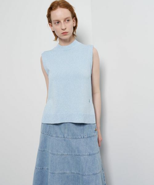 LANVIN en Bleu / ランバン オン ブルー ニット・セーター | メランジノースリーブニット | 詳細12