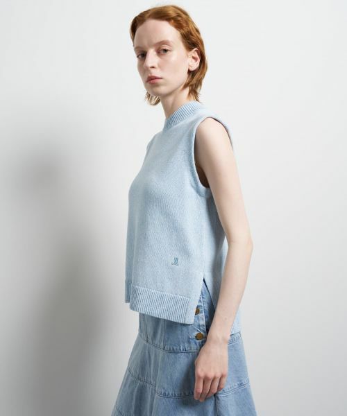 LANVIN en Bleu / ランバン オン ブルー ニット・セーター | メランジノースリーブニット | 詳細13