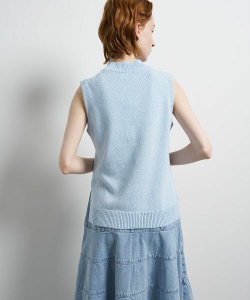 LANVIN en Bleu / ランバン オン ブルー ニット・セーター | メランジノースリーブニット | 詳細14