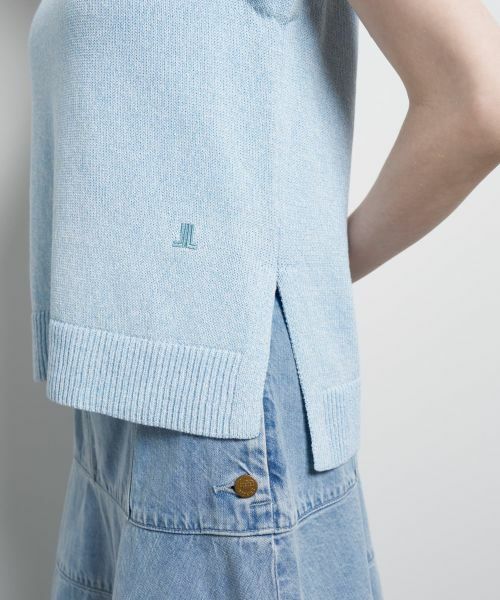 LANVIN en Bleu / ランバン オン ブルー ニット・セーター | メランジノースリーブニット | 詳細15