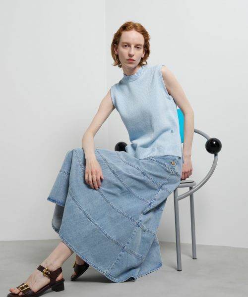 LANVIN en Bleu / ランバン オン ブルー ニット・セーター | メランジノースリーブニット | 詳細16