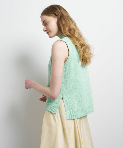 LANVIN en Bleu / ランバン オン ブルー ニット・セーター | メランジノースリーブニット | 詳細20