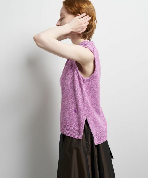 LANVIN en Bleu / ランバン オン ブルー ニット・セーター | メランジノースリーブニット | 詳細4