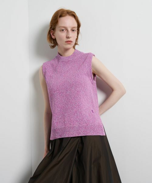 LANVIN en Bleu / ランバン オン ブルー ニット・セーター | メランジノースリーブニット | 詳細6