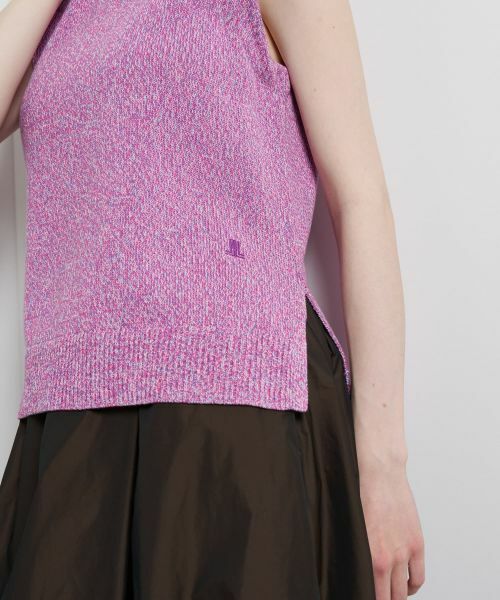 LANVIN en Bleu / ランバン オン ブルー ニット・セーター | メランジノースリーブニット | 詳細7