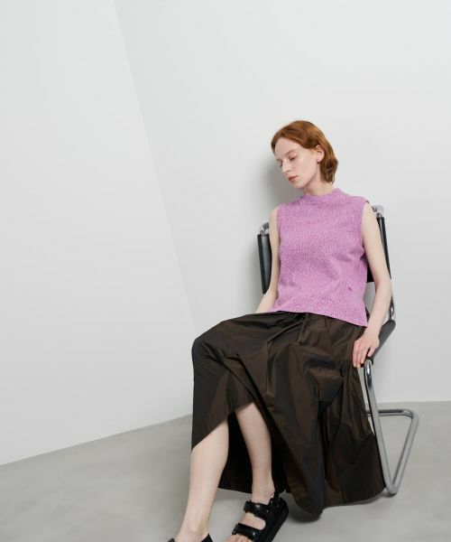 LANVIN en Bleu / ランバン オン ブルー ニット・セーター | メランジノースリーブニット | 詳細8