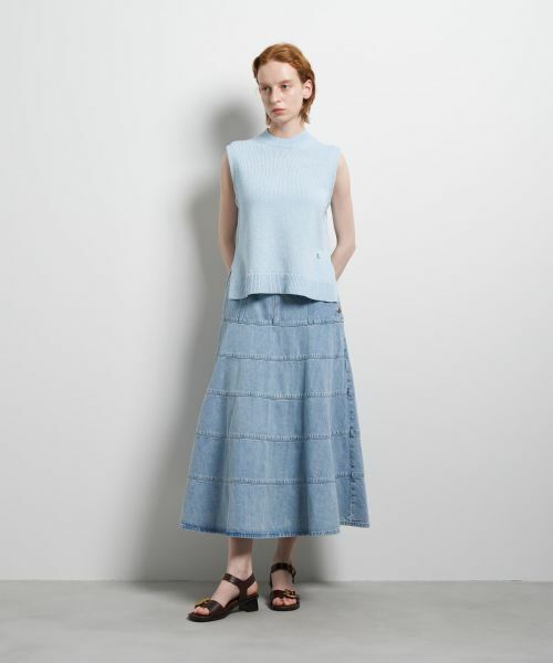 LANVIN en Bleu / ランバン オン ブルー ニット・セーター | メランジノースリーブニット | 詳細9