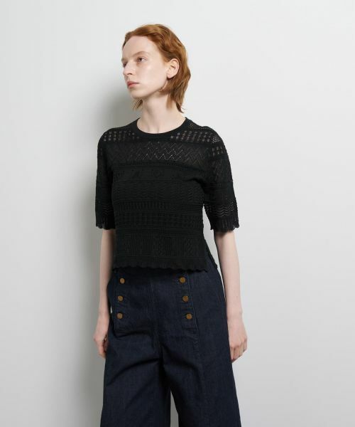 LANVIN en Bleu / ランバン オン ブルー ニット・セーター | レースハーフスリーブニット | 詳細20