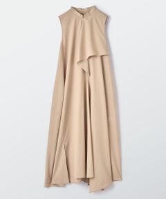 LANVIN en Bleu / ランバン オン ブルー ドレス | ライトタフタアシンメトリーフレアワンピース