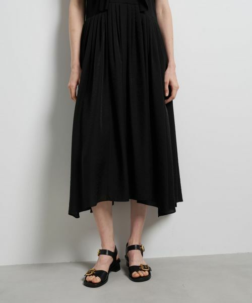 LANVIN en Bleu / ランバン オン ブルー ドレス | スクエアフリルコンビワンピース | 詳細12
