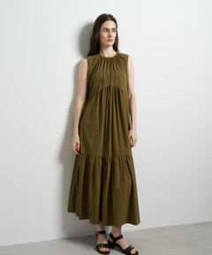 LANVIN en Bleu / ランバン オン ブルー ドレス | エアリータフタギャザーワンピース