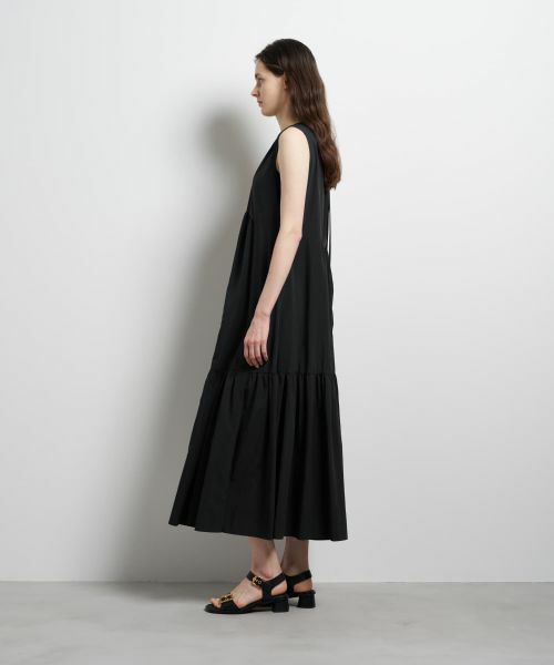 LANVIN en Bleu / ランバン オン ブルー ドレス | エアリータフタギャザーワンピース | 詳細10
