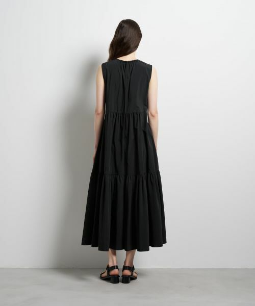 LANVIN en Bleu / ランバン オン ブルー ドレス | エアリータフタギャザーワンピース | 詳細11