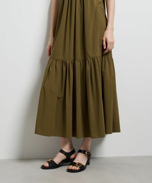 LANVIN en Bleu / ランバン オン ブルー ドレス | エアリータフタギャザーワンピース | 詳細5