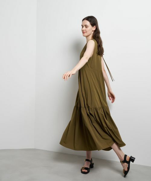 LANVIN en Bleu / ランバン オン ブルー ドレス | エアリータフタギャザーワンピース | 詳細7