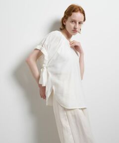 LANVIN en Bleu / ランバン オン ブルー シャツ・ブラウス | シアータンブラーギャザーブラウス