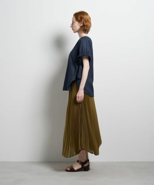 LANVIN en Bleu / ランバン オン ブルー シャツ・ブラウス | シアータンブラーギャザーブラウス | 詳細2