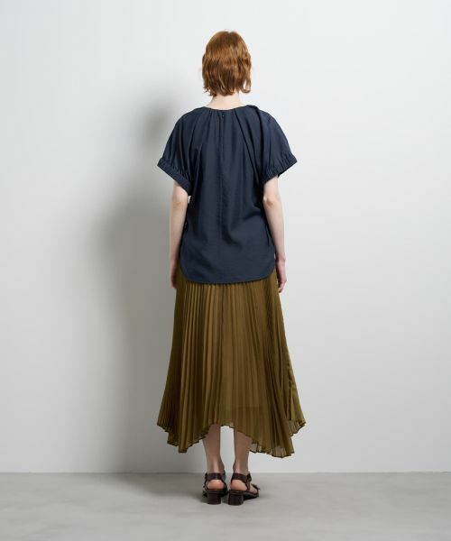 LANVIN en Bleu / ランバン オン ブルー シャツ・ブラウス | シアータンブラーギャザーブラウス | 詳細3