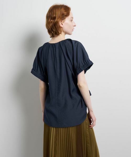 LANVIN en Bleu / ランバン オン ブルー シャツ・ブラウス | シアータンブラーギャザーブラウス | 詳細6