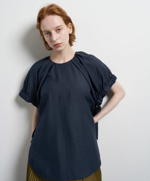 LANVIN en Bleu / ランバン オン ブルー シャツ・ブラウス | シアータンブラーギャザーブラウス | 詳細7