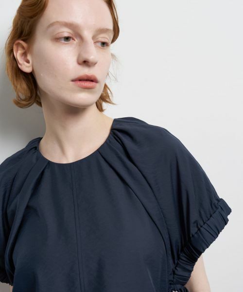 LANVIN en Bleu / ランバン オン ブルー シャツ・ブラウス | シアータンブラーギャザーブラウス | 詳細8
