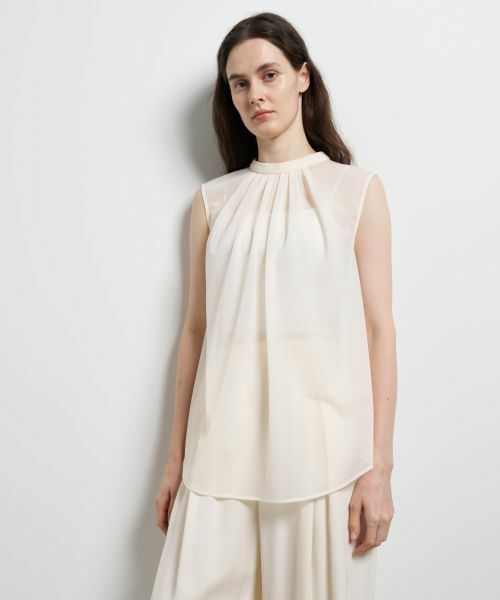 LANVIN en Bleu / ランバン オン ブルー シャツ・ブラウス | シアートリコットバックドレープブラウス | 詳細20