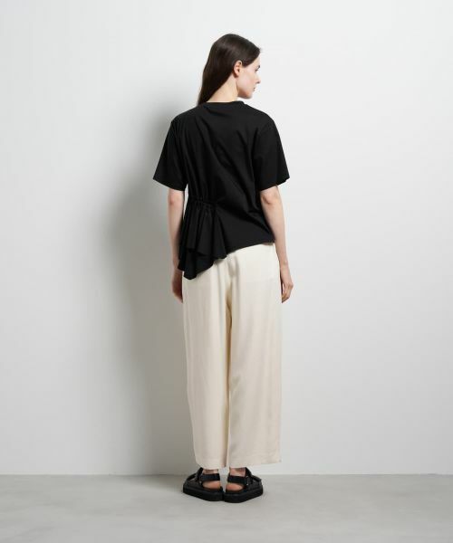 LANVIN en Bleu / ランバン オン ブルー Tシャツ | サイドギャザーフリルカットソー | 詳細10