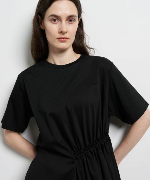LANVIN en Bleu / ランバン オン ブルー Tシャツ | サイドギャザーフリルカットソー | 詳細14