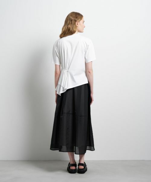 LANVIN en Bleu / ランバン オン ブルー Tシャツ | サイドギャザーフリルカットソー | 詳細3