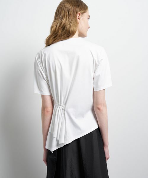 LANVIN en Bleu / ランバン オン ブルー Tシャツ | サイドギャザーフリルカットソー | 詳細6