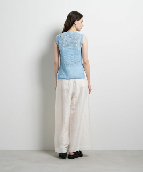 LANVIN en Bleu / ランバン オン ブルー ニット・セーター | シアーメランジノースリーブニット | 詳細3