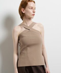 LANVIN en Bleu / ランバン オン ブルー ニット・セーター | 2wayクロスネックニットタンクトップ
