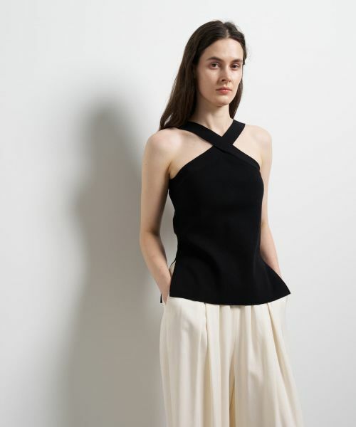 LANVIN en Bleu / ランバン オン ブルー ニット・セーター | 2wayクロスネックニットタンクトップ | 詳細20