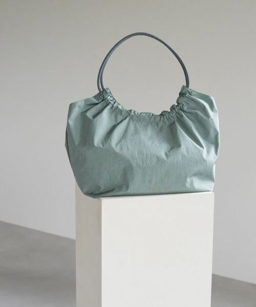 LANVIN en Bleu / ランバン オン ブルー その他小物 | ギャザートートバッグ（ライトグリーン）