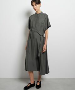 LANVIN en Bleu / ランバン オン ブルー ドレス | キュプラツイルドロストベルトワンピース