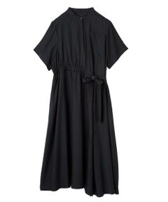 LANVIN en Bleu / ランバン オン ブルー ドレス | キュプラツイルドロストベルトワンピース
