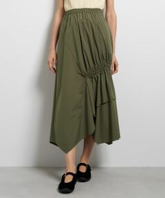 LANVIN en Bleu / ランバン オン ブルー ロング・マキシ丈スカート | 撥水アシンメトリーギャザースカート